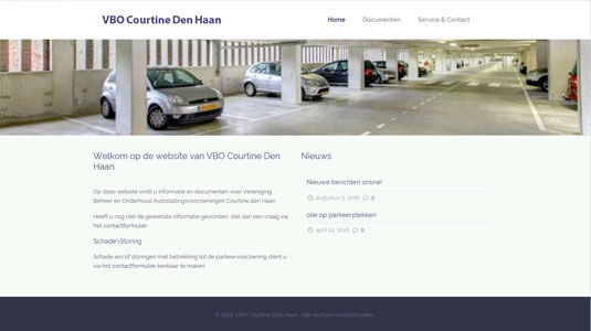 Website VBO Courtine Den Haan